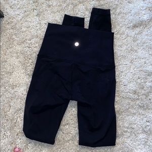 Black full length lulu lemons no flaws